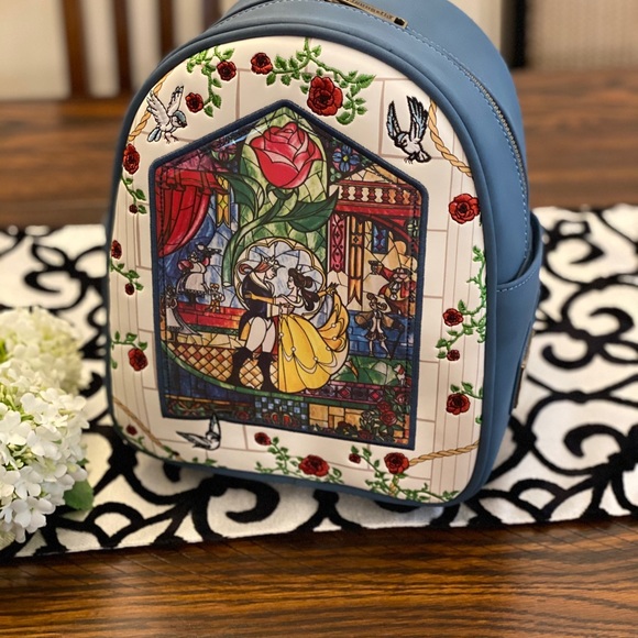 NEW Beauty and the Beast Loungefly Mini Backpack - Picture 7 of 8